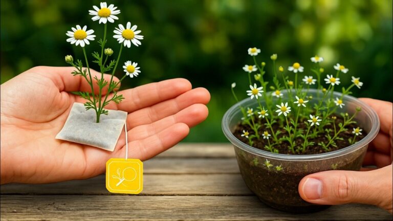 Niemand hätte gedacht… riesige Kamillenblüten mit einfachen Teebeuteln!